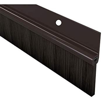 120 Cm (1.2 Meter) Brown Door Bottom brush Seal Aluminium,with 4 pcs screws Home door safety protection
