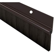 120 Cm (1.2 Meter) Brown Door Bottom brush Seal Aluminium,with 4 pcs screws Home door safety protection