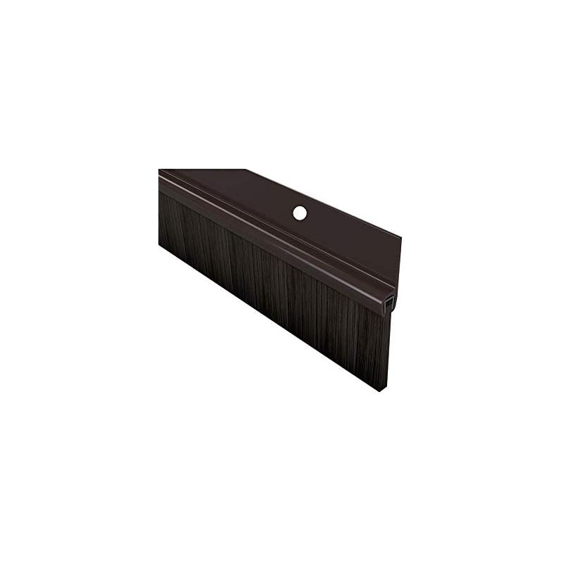 120 Cm (1.2 Meter) Brown Door Bottom brush Seal Aluminium,with 4 pcs screws Home door safety protection