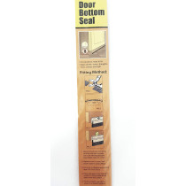 120 Cm (1.2 Meter) Brown Door Bottom brush Seal Aluminium,with 4 pcs screws Home door safety protection