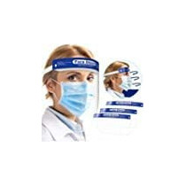 200 pcs 3M Adhesive Safety Face Shield Full Protection Cap Wide Visor Resistant Spitting Anti-Fog Lens, Lightweight Adjustable Transparent Face Shield for Men Women (200 PCS) HARDWAREUAE