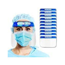 200 pcs 3M Adhesive Safety Face Shield Full Protection Cap Wide Visor Resistant Spitting Anti-Fog Lens, Lightweight Adjustable Transparent Face Shield for Men Women (200 PCS) HARDWAREUAE