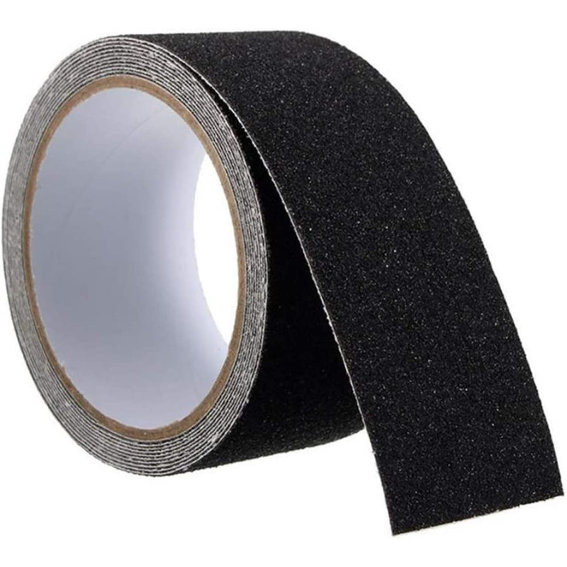 5M Roll of Anti Slip Tape Stickers for Stairs Decking Strips For Stair Floor Bathroom Self Adhesive(Black)