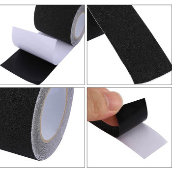 5M Roll of Anti Slip Tape Stickers for Stairs Decking Strips For Stair Floor Bathroom Self Adhesive(Black)