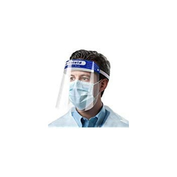 5pcs 3M Adhesive Safety Face Shield Full Protection Cap Wide Visor Resistant Spitting Anti-Fog Lens, Lightweight Adjustable Transparent Face Shield for Men Women (5 PCS) HARDWAREUAE