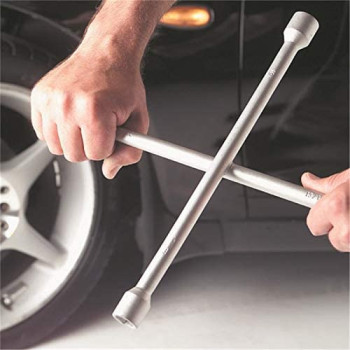Auto Car Van Truck Tire Tyre Cross Lug 4 Way Nut Wrench