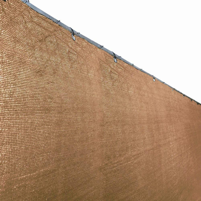 Garden Fence Privacy Wind Screen Shade Net (Beige,2m)