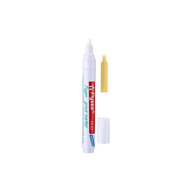 Grout Tile Pen Rejuvenate Grout Restorer Pen Renew Repair Marker for Tile Wall Floor Outus (Beige)