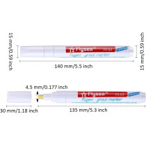 Grout Tile Pen Rejuvenate Grout Restorer Pen Renew Repair Marker for Tile Wall Floor Outus (Beige)