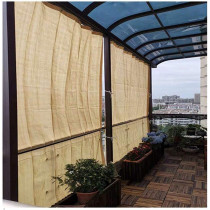 GHHZZQ Balcony Privacy Screen, Permeable Balcony Cover, Sunblock Shade Cloth, Sun Shade Sail for Pool Pergola Swimming Pool (Color : Beige, Size : 3x3m)