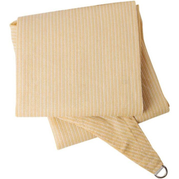 GHHZZQ Perfect for Outdoor Shade Sail Shade Net Taped Edge with Grommets Backyard Greenhouse Barn (Color : Beige, Size : 3x3x3m)