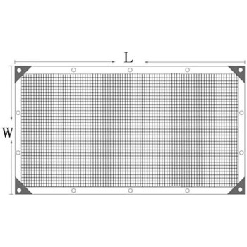 GHHZZQ Shade Net Garden Shade Mesh Cloth Windproof Sun Protection Carport Patio, 2 Colors, Customizable