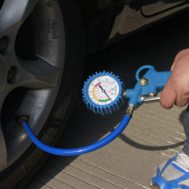 happgrand Multi-functional Car Truck Air Tire Pressure Inflator Gauge Dial Meter Vehicle Tester Tyre Inflation Gun Monitoring Tool