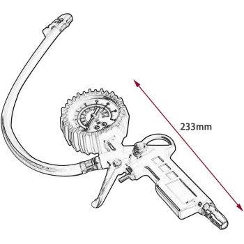 happgrand Multi-functional Car Truck Air Tire Pressure Inflator Gauge Dial Meter Vehicle Tester Tyre Inflation Gun Monitoring Tool