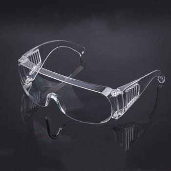 HEALLILY Safety Glasses Protective Transparent Goggles Anti Fog Anti Splash Goggles 4pcs Eye Face Shield for Women Men Outdoor Working