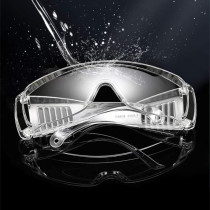 HEALLILY Safety Glasses Protective Transparent Goggles Anti Fog Anti Splash Goggles 4pcs Eye Face Shield for Women Men Outdoor Working