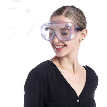 HJH Goggles For Chemistry Lab Anti Fog Safety Glasses Over Prescription Glasses Eyewear For Science Onion Goggles For Women Eye Protection Woodworking Clear Welding