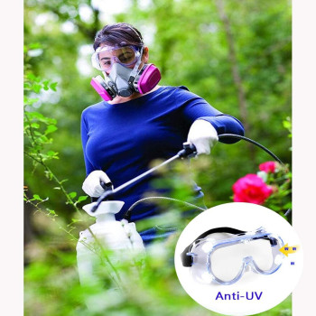 HJH Goggles For Chemistry Lab Anti Fog Safety Glasses Over Prescription Glasses Eyewear For Science Onion Goggles For Women Eye Protection Woodworking Clear Welding