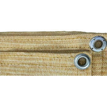 HLXMESH Sun Shade Awning,220GSM,Light Beige Color,Balcony Windscreen Netting Sun Shade Net Canopy Sun-Shade Net Sail Shading Sun Car Parking (6x6M)