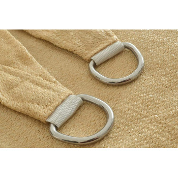 HLXMESH Sun Shade Sail,220GSM,Light Beige Color,Heavy Duty Sun Shade Net Fabric Shade for Outdoor Garden Sun Shade Net (6MX6M)