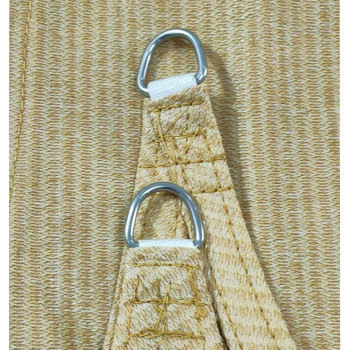 HLXMESH Sun Shade Sail,220GSM,Light Beige Color,Heavy Duty Sun Shade Net Fabric Shade for Outdoor Garden Sun Shade Net (6MX6M)