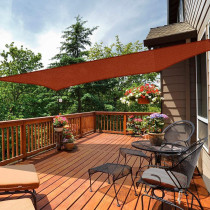 HonestShop Sun Shade Sail Rectangle UV Block Canopy for Patio Backyard Lawn Garden Outdoor Activities (2x3M, Red)