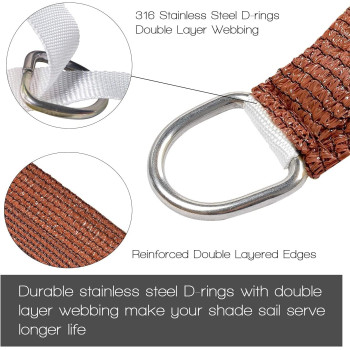 HonestShop Sun Shade Sail Rectangle UV Block Canopy for Patio Backyard Lawn Garden Outdoor Activities (2x3M, Red)