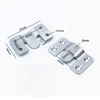 Hoowen Metal Sectional Sofa Interlocking Furniture Connector Bracket Mural Paintings Hooks with Screws, Pack of 12