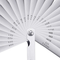 Hotop Stainless Steel Feeler Gauge Dual Marked Metric and Imperial Gap Measuring Tool 0.0015/0.04-0.025/0.635 mm Hotop-Feeler-08