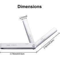 Hotop Stainless Steel Feeler Gauge Dual Marked Metric and Imperial Gap Measuring Tool 0.0015/0.04-0.025/0.635 mm Hotop-Feeler-08