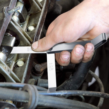 Hotop Stainless Steel Feeler Gauge Dual Marked Metric and Imperial Gap Measuring Tool 0.005/0.127-0.02/0.508 mm Hotop-Feeler-08