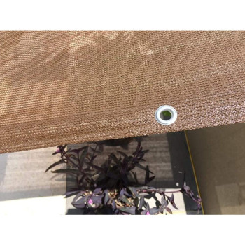 Wuzming Shading Net Plant Shadow Anti-UV Breathable With Metal Hole Courtyard Polyethylene, 21 Sizes,customizable (Color : Brown) 