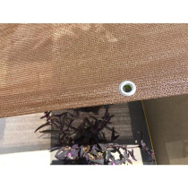 Wuzming Shading Net Plant Shadow Anti-UV Breathable With Metal Hole Courtyard Polyethylene, 21 Sizes,customizable (Color : Brown) 