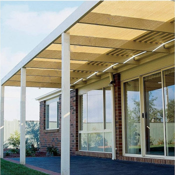 Wuzming Shading Net Shading Rate 90% Anti-UV Metal Hole Antirust Courtyard Polyethylene, 23 Sizes (Color : Gold Yellow) 