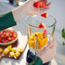 PHILIPS Core Blender HR3573/90 Series 5000 (1000 W, ProBlend Crush Technology, Drink Bottle) Metal/Glass