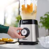 PHILIPS Core Blender HR3573/90 Series 5000 (1000 W, ProBlend Crush Technology, Drink Bottle) Metal/Glass