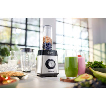 PHILIPS Core Blender HR3573/90 Series 5000 (1000 W, ProBlend Crush Technology, Drink Bottle) Metal/Glass