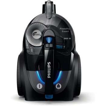 PHILIPS Power Pro Expert Bagless Vacuum Cleaner FC9732, Black, PowerCyclone 8 technology, TriActive+ nozzle for 3-way cleaning action, H13 filter system - International Version