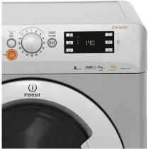 Indesit Freestanding Innex Washer and Dryer/ 7Kg Washing Capacity/ 5Kg Drying Capacity/ 1400 Rpm/ Silver/ XWDE-751480XSUK