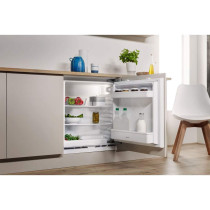 Indesit Under Cabinet Fridge With Freezer, 108L, White, A+