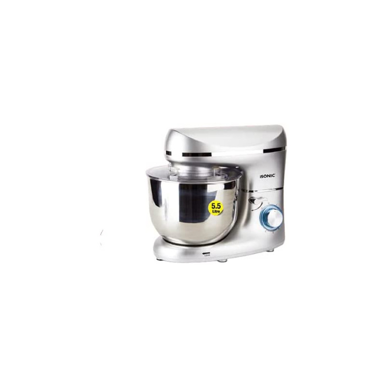 iSonic Im 731 1100 Watts Premium Electric Stand Mixer, 5.5 Liters, Grey