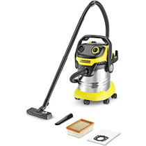 KARCHER Strong Wet Dry Vacuum Cleaner, 25L, 1100W only, Low Consumption, Karcher WD5 Premium