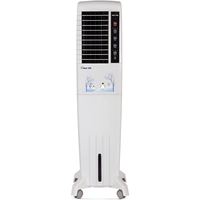 Kenstar Glam 50 Litres Honeycomb Tower Cooler With Remote (White)