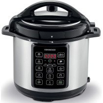 Kenwood 14-In-1 Electric Pressure Cooker 6L 1000W Multifunctional Programmable with14 Smart Cook Programs PCM60 Black/Silver