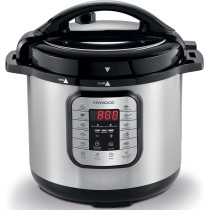 Kenwood 16 In 1 Electric Pressure Cooker 8L 1000W Multifunctional Programmable Multicooker Pcm80 Silver/Black, Pcm80.000Ss