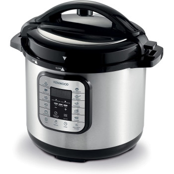 Kenwood 16 In 1 Electric Pressure Cooker 8L 1000W Multifunctional Programmable Multicooker Pcm80 Silver/Black, Pcm80.000Ss