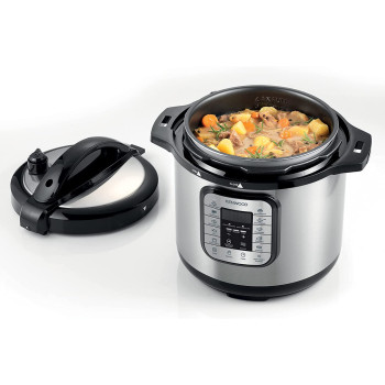 Kenwood 16 In 1 Electric Pressure Cooker 8L 1000W Multifunctional Programmable Multicooker Pcm80 Silver/Black, Pcm80.000Ss