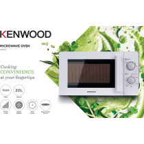Kenwood 20L Microwave Oven with Defrost Function, 700W, White - MWM20.000WH"Min 1 Year Manufacturer Warranty"