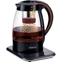 Kenwood 3-In-1 Automatic Tea Maker + Electric Glass Kettle + Drip Coffee Maker 1.2L Tmg70.000Cl Black/Clear