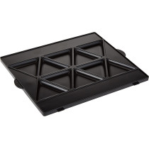 Kenwood 4 Slots 3-in-1 Sandwich Maker, Samosa Maker & Grill with 3 Sets of Non Stick Multifunctional Plates for Grilling, Toasted Sandwiches and Samosas SMM741WH White